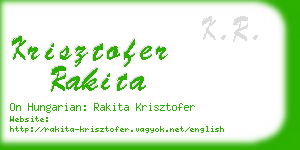 krisztofer rakita business card